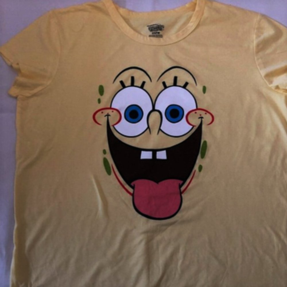 Sleepshirt womens new size OSFM Spongebob Squarepants cotton polyester